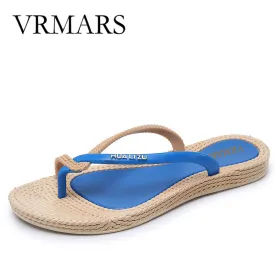 2017 New Fashion Sandalias Women Shoes Flip Flops  Beach Summer Shoes Flats Female Woman  Green Beige Sandals Sapato Feminino