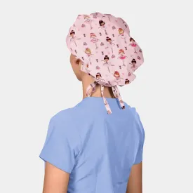 Ballerina Girl - Poppy Bouffant Scrub Caps