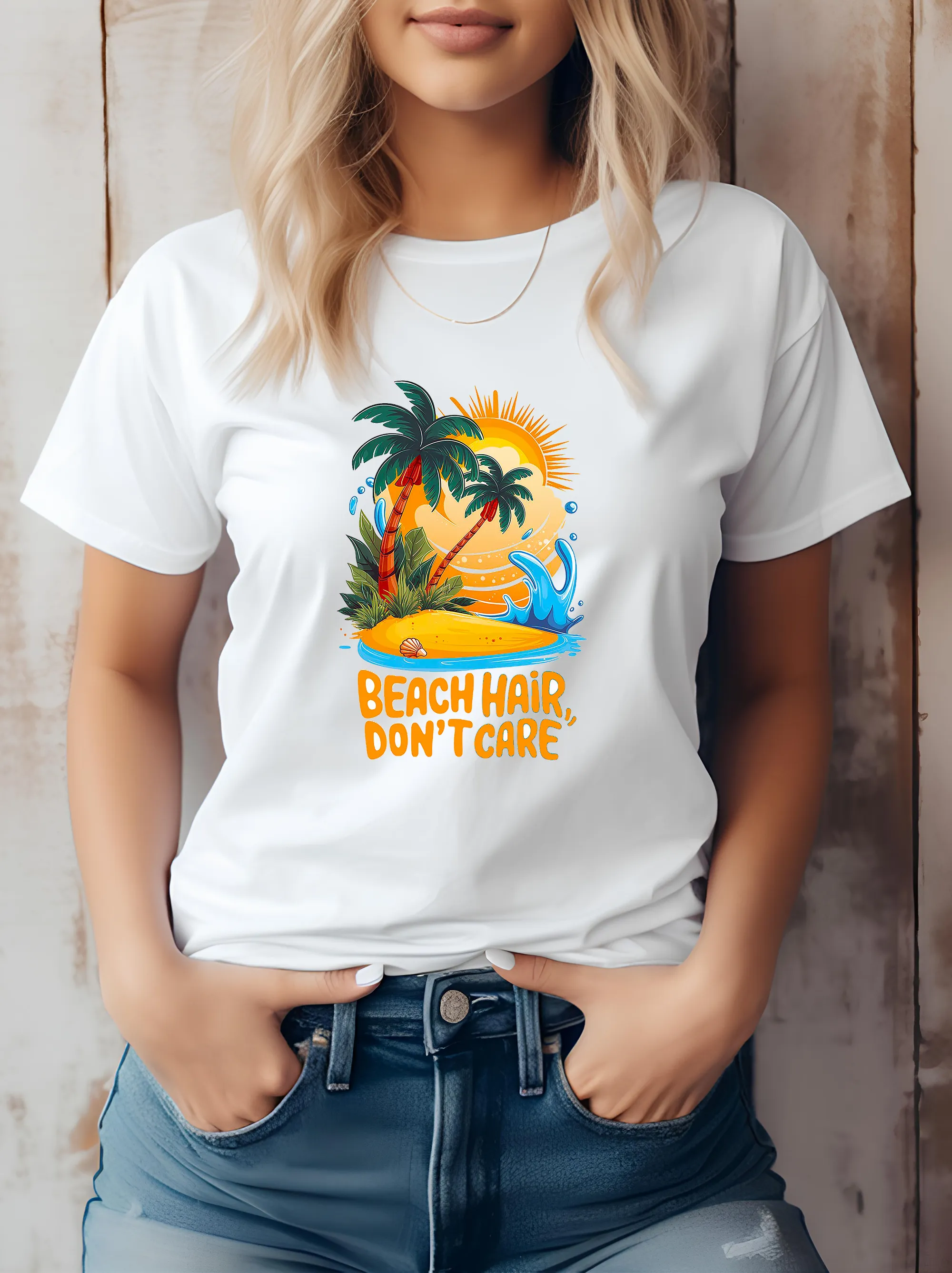 Beach hair Don't care - Women's Relaxed T-Shirt