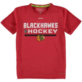 Chicago Blackhawks Reebok Center Ice Performance Youth PlayDry Shirt