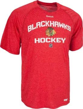 Chicago Blackhawks Reebok Heather Red Speed Wick Locker Status Performance Shirt