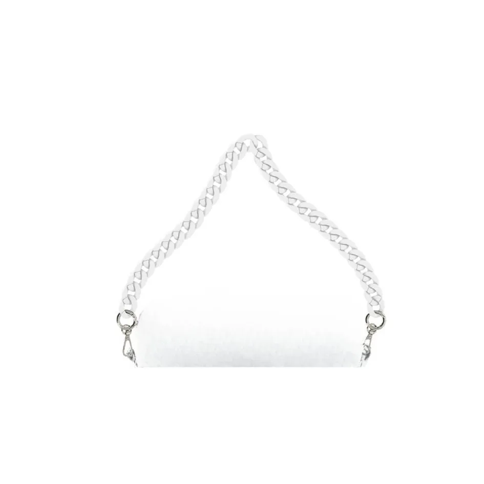 Enamel Purse Strap - Solid White