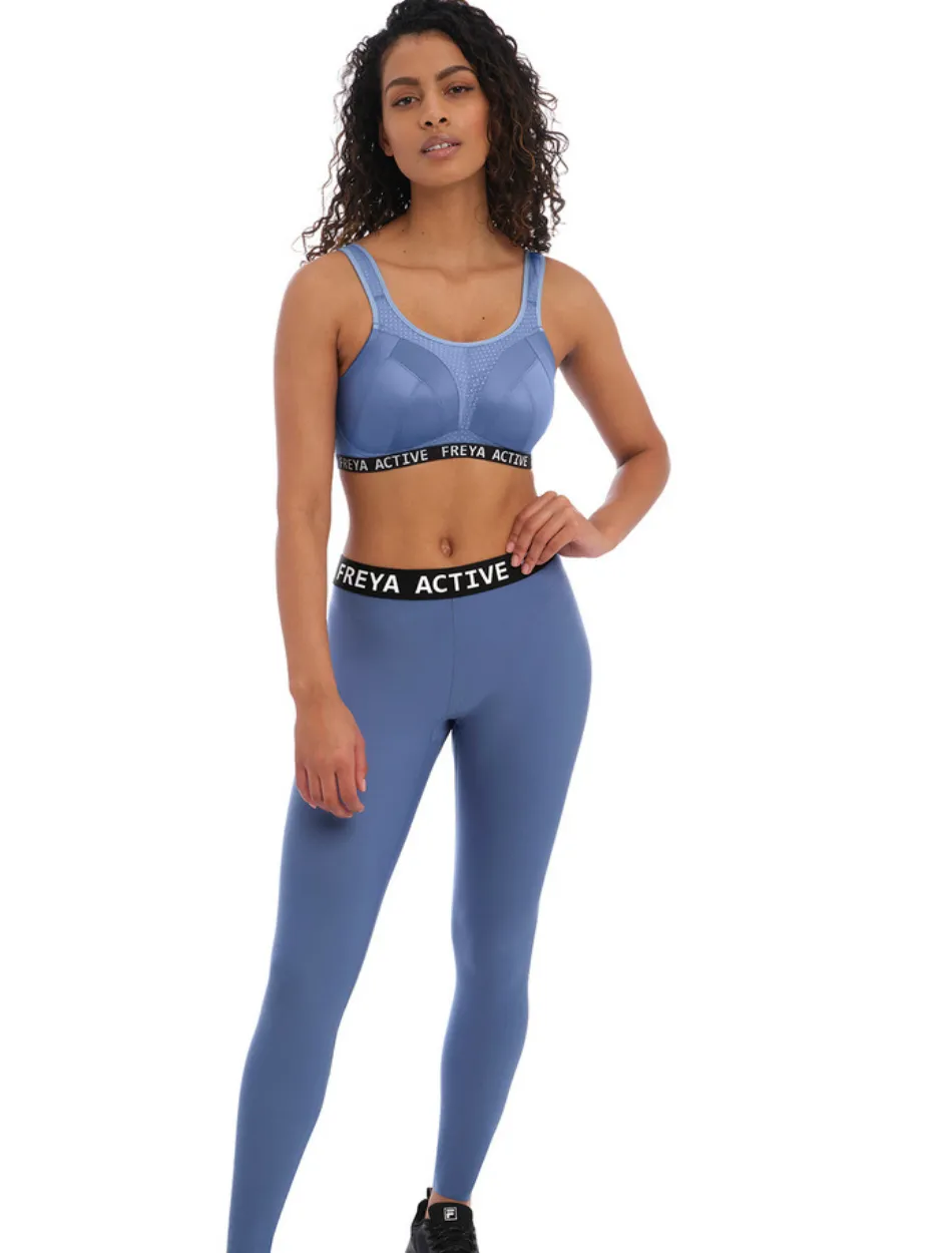 Freya Dynamic Non Wired Sports Bra, Denim | Freya Sports Bra