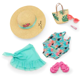 Fun in the Sun Travel Outfit for 18-inch Dolls