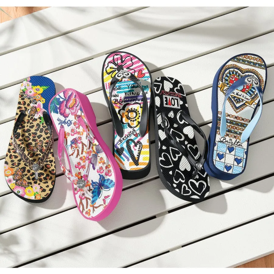 Geisha Platform Flip Flops