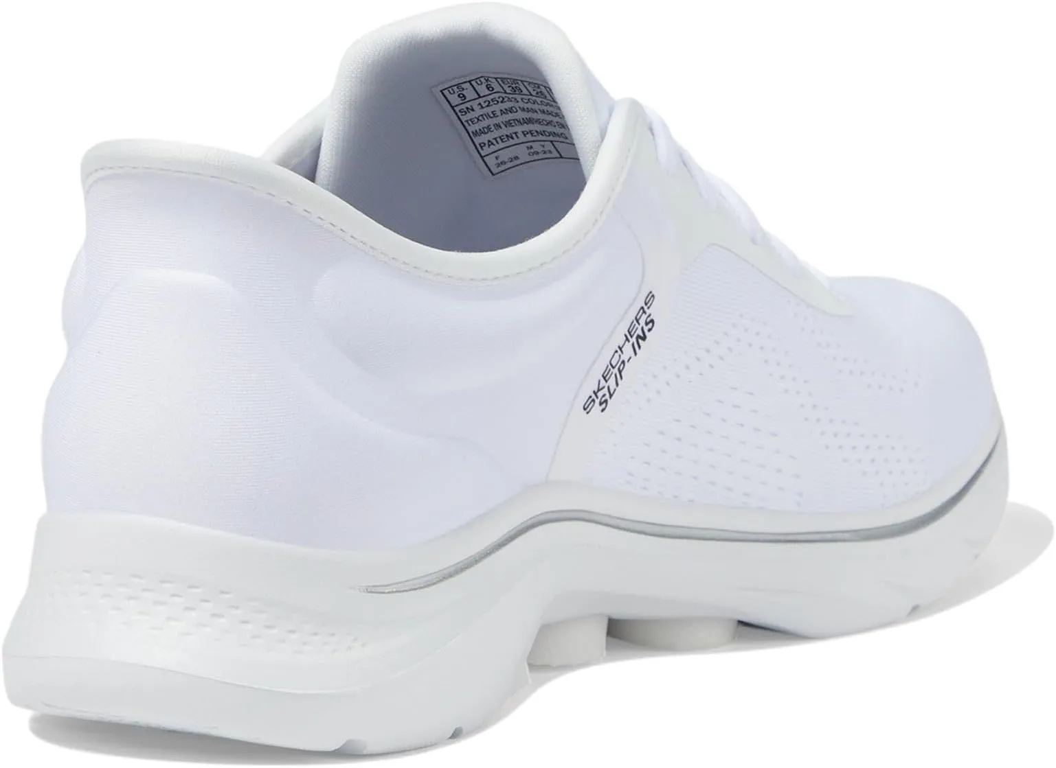 Go Walk 7 Valin Hands Free Slip-Ins SKECHERS Performance Sneakers, White/Black