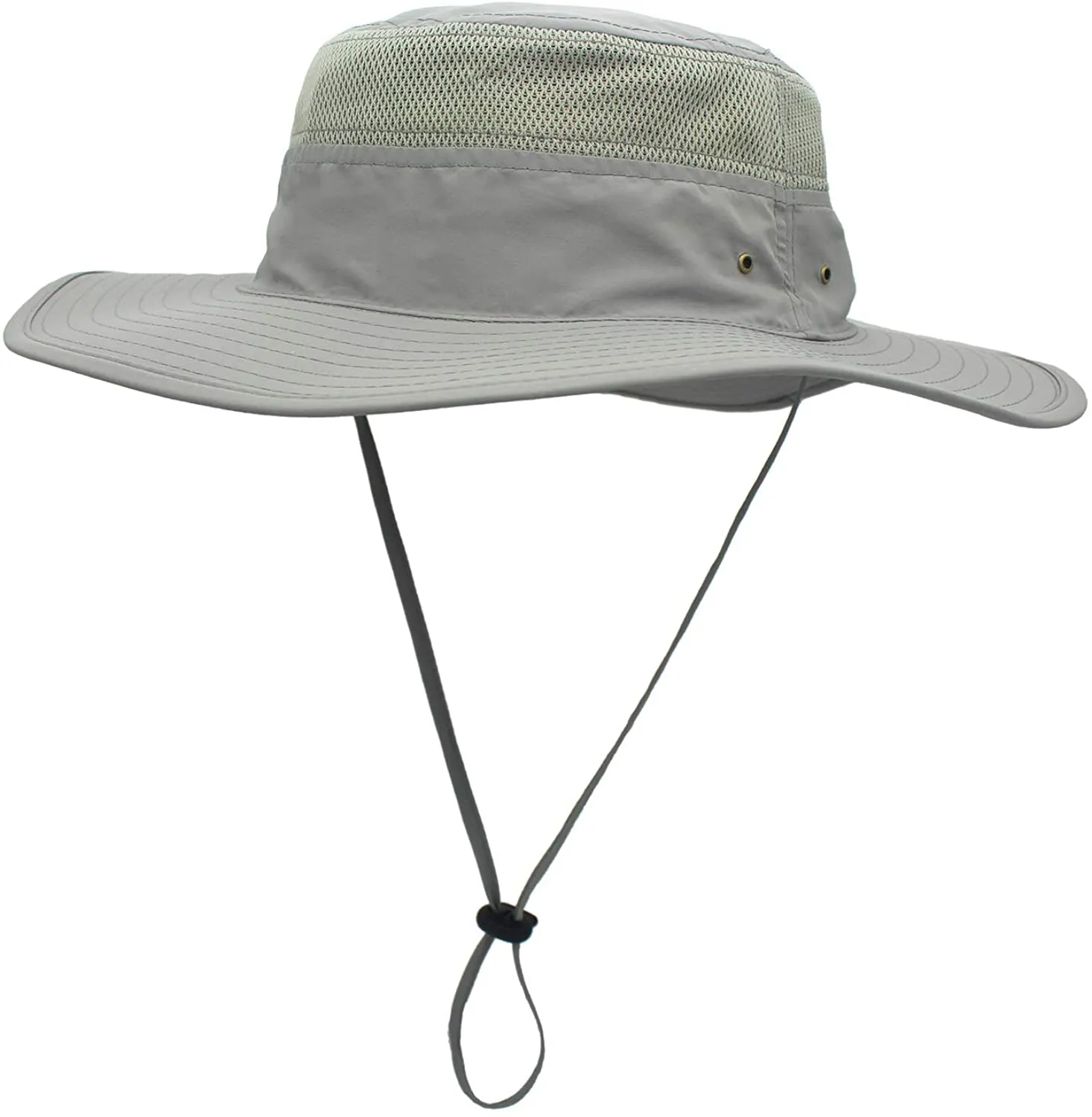 Home Prefer Men's Sun Hat UPF 50  Wide Brim Bucket Hat Windproof Fishing Hats