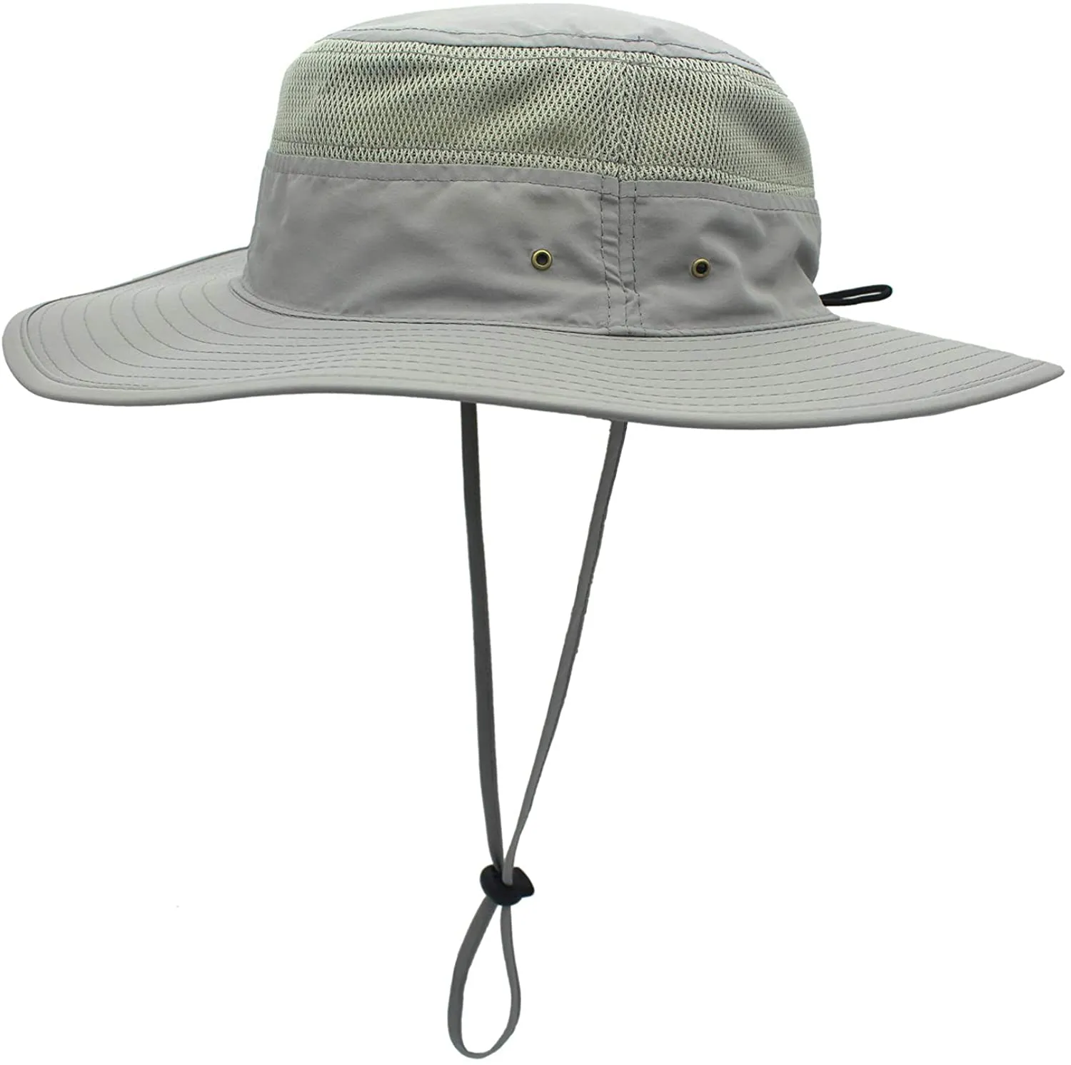 Home Prefer Men's Sun Hat UPF 50  Wide Brim Bucket Hat Windproof Fishing Hats