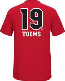 Jonathan Toews #19 Chicago Blackhawks Reebok PlayDry Youth Shirt