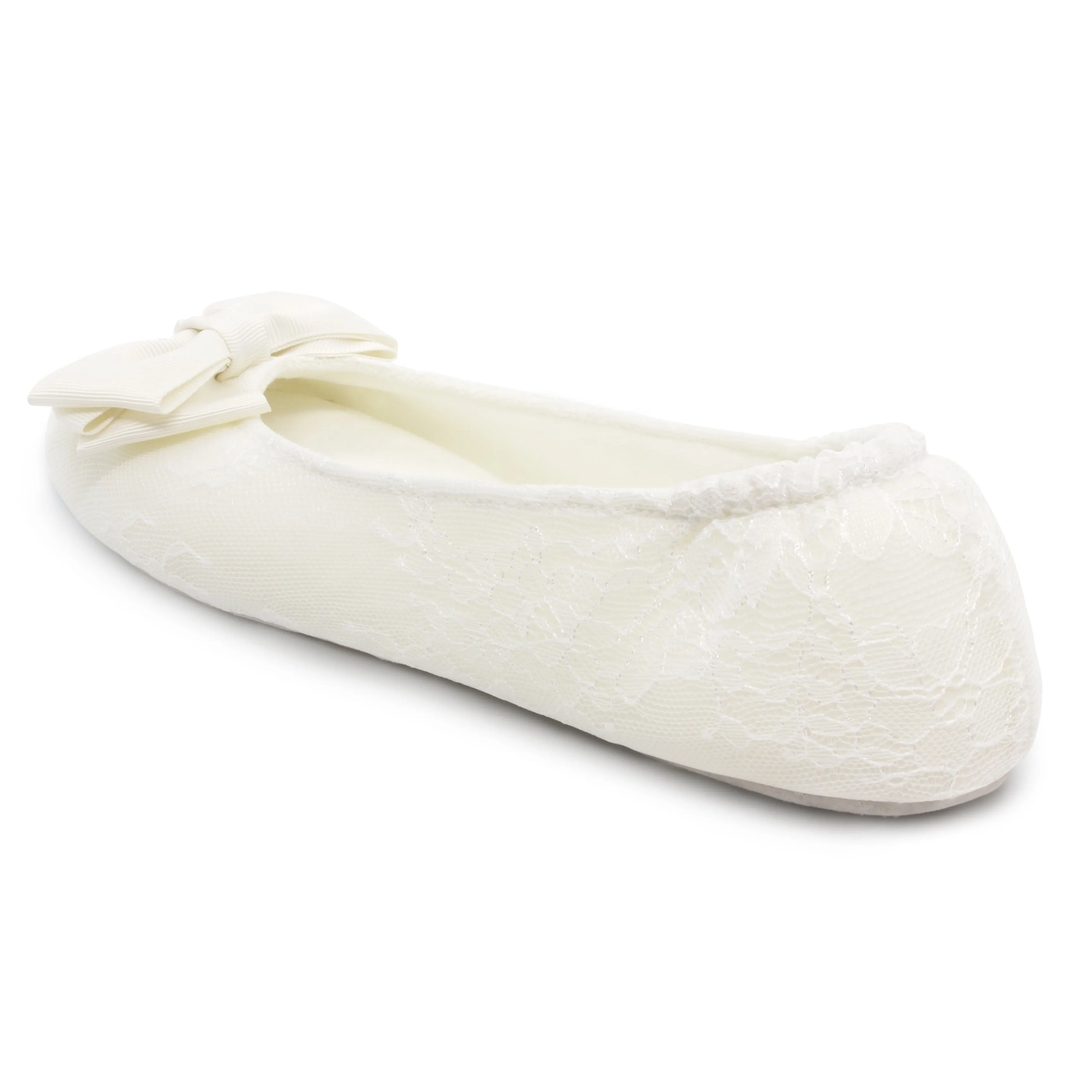 Kate Lace Bridal Slippers