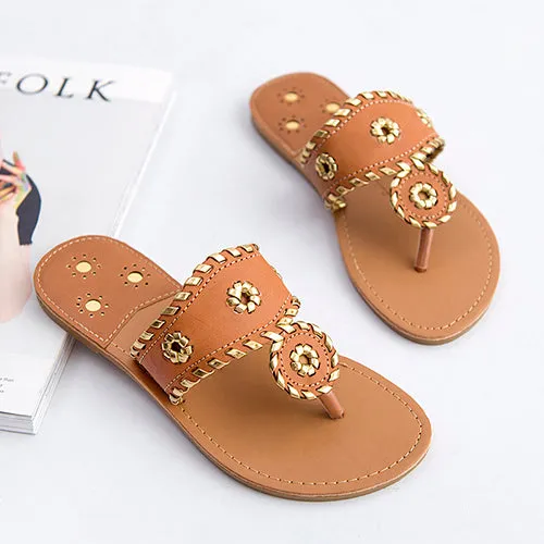 New 2017 Shoes Women Sandals Fashion Flip Flops Summer Style Hair ball Chains Flats Solid Slippers Sandal Flat Free Shipping