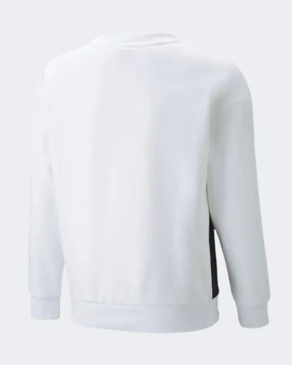 Puma Power Tape Girls Lifestyle Sweatshirt White/Black 67020102