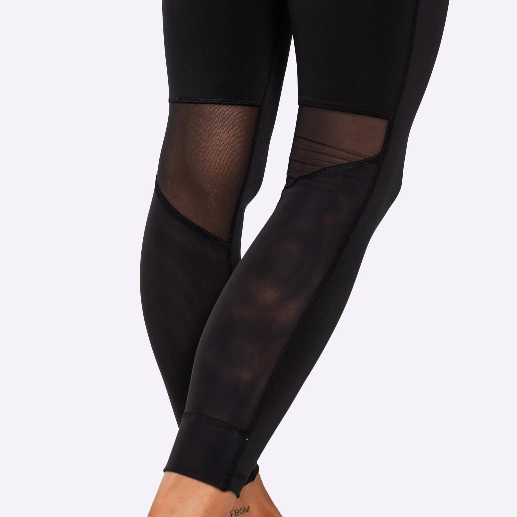 Reebok - Women's CrossFit Mesh Lux Tights - BLACK