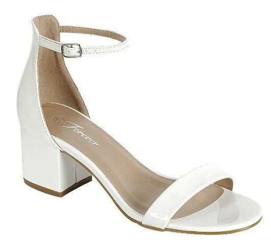 White Ankle Strap Sandal