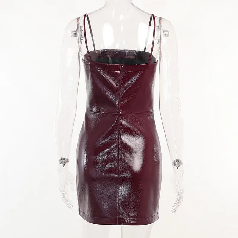 Zero Gravity Faux Leather Dress